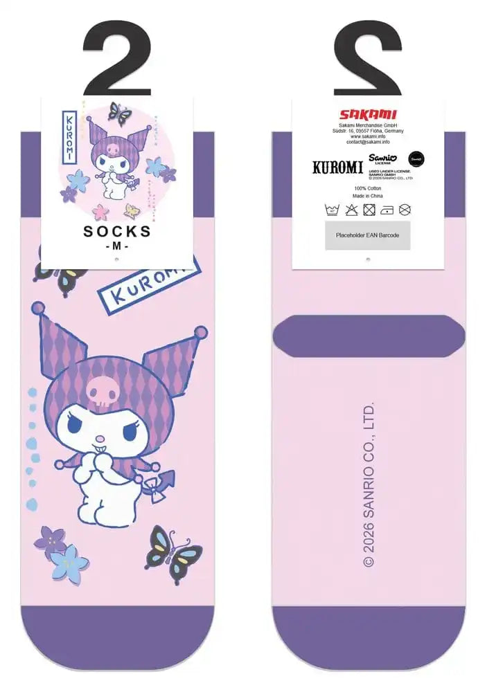 Sanrio Socken Kuromi Japanese Short 36-40