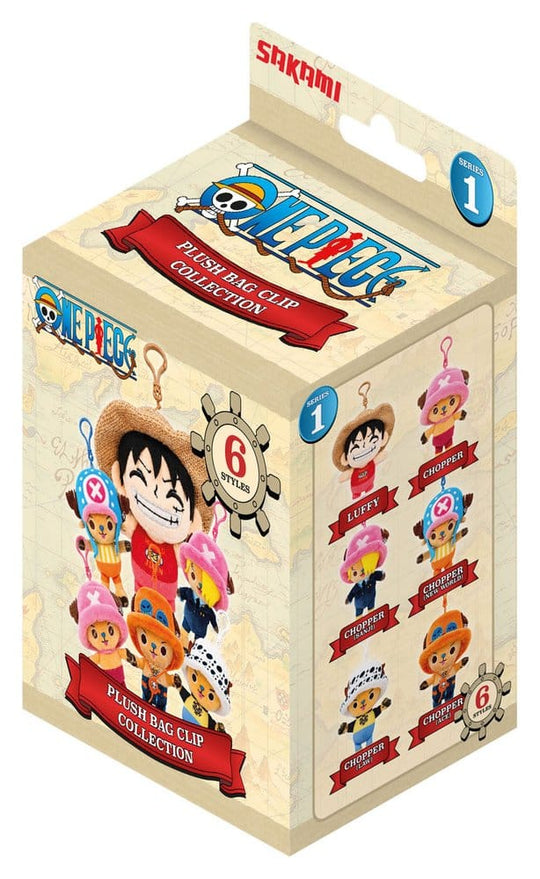 One Piece Plüsch-Schlüsselanhänger Blind Box 11 cm Display (6)