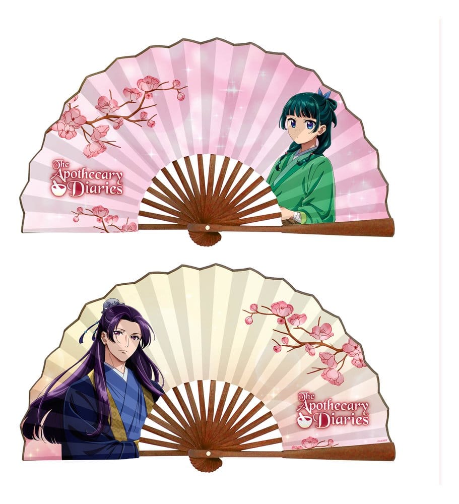 Die Tagebücher der Apothekerin Japanese Bamboo Fächer Maomao & Jinshi