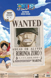 One Piece 3D Poster Wanted Roronoa Zoro 38 x 58 cm