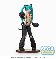 Hatsune Miku Project DIVA Arcade Future Tone SPM PVC Statue Hatsune Miku Kitty Cat 23 cm