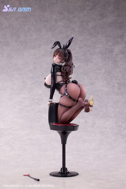 Original Character PVC Statue 1/6 Champagne and Bunny Girl Rose Black Stocking Ver. 31 cm