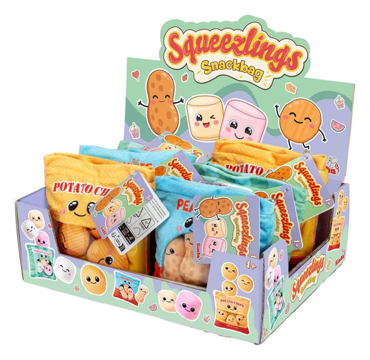 Squeezlings Plüschfigur Snackbag 3er-Pack Display (6)