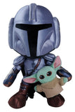 Star Wars Mandalorian Plüschfigur Mandalorian & Mini Grogu 25 cm