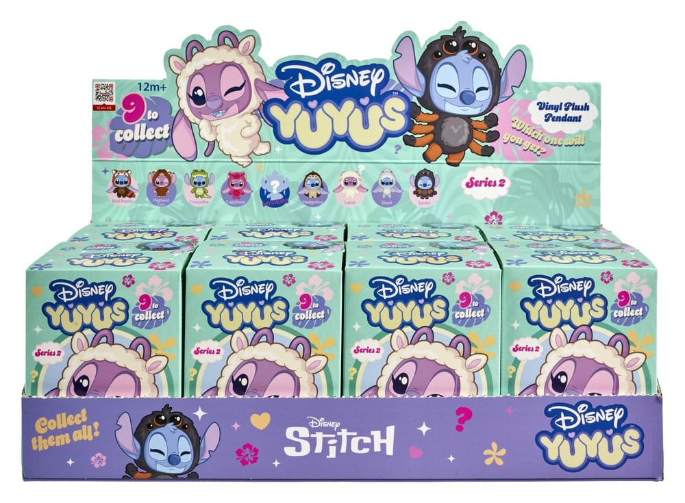 Disney YuYus Plüsch Schlüsselanhänger Wave 2 Stitch & Angel 13 cm Blindbox Display (8)