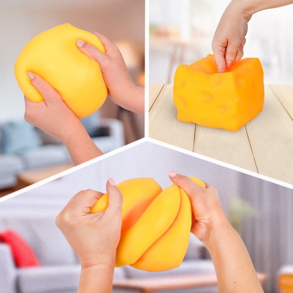 Squishy Dehnbare Figur Käse &nbsp;9 cm Display (12)