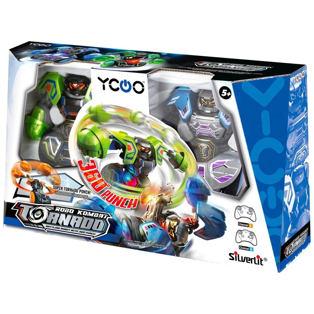 Silverlit Robo Kombat Tornado Ferngesteuerte Roboter 2er - Set Grün/Blau