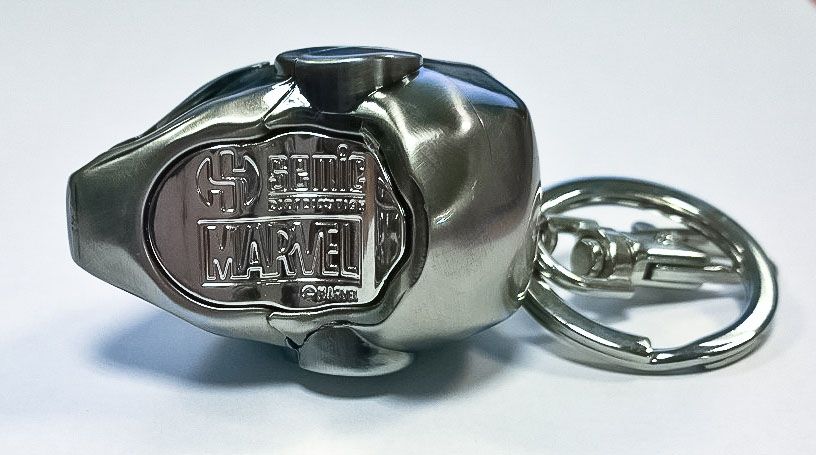 Marvel Comics Metall-Schlüsselanhänger Iron Man Helm Mark II