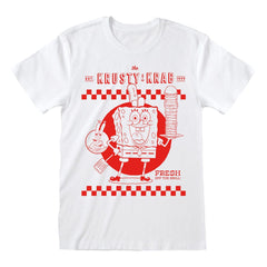 SpongeBob Schwammkopf T-Shirt Krusty Krab White  Größe M