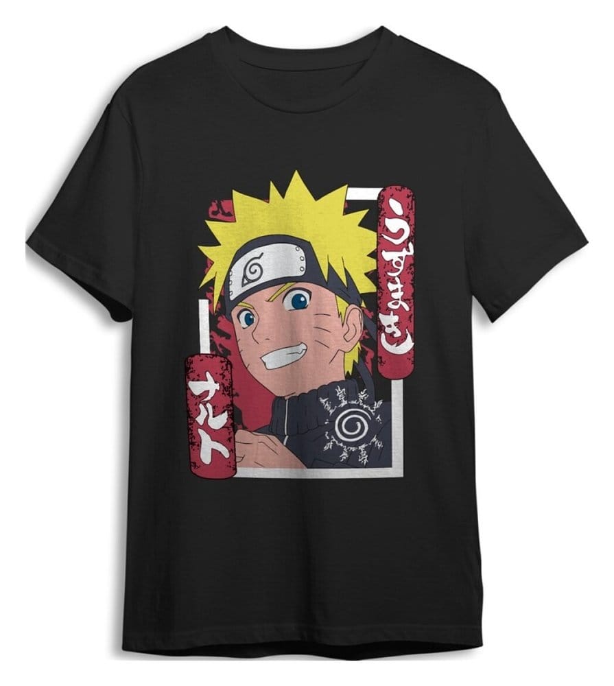 Naruto Shippuden T-Shirt Smile Black Größe XXL