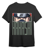 Naruto T-Shirt Kakashi Eyes Black Größe L