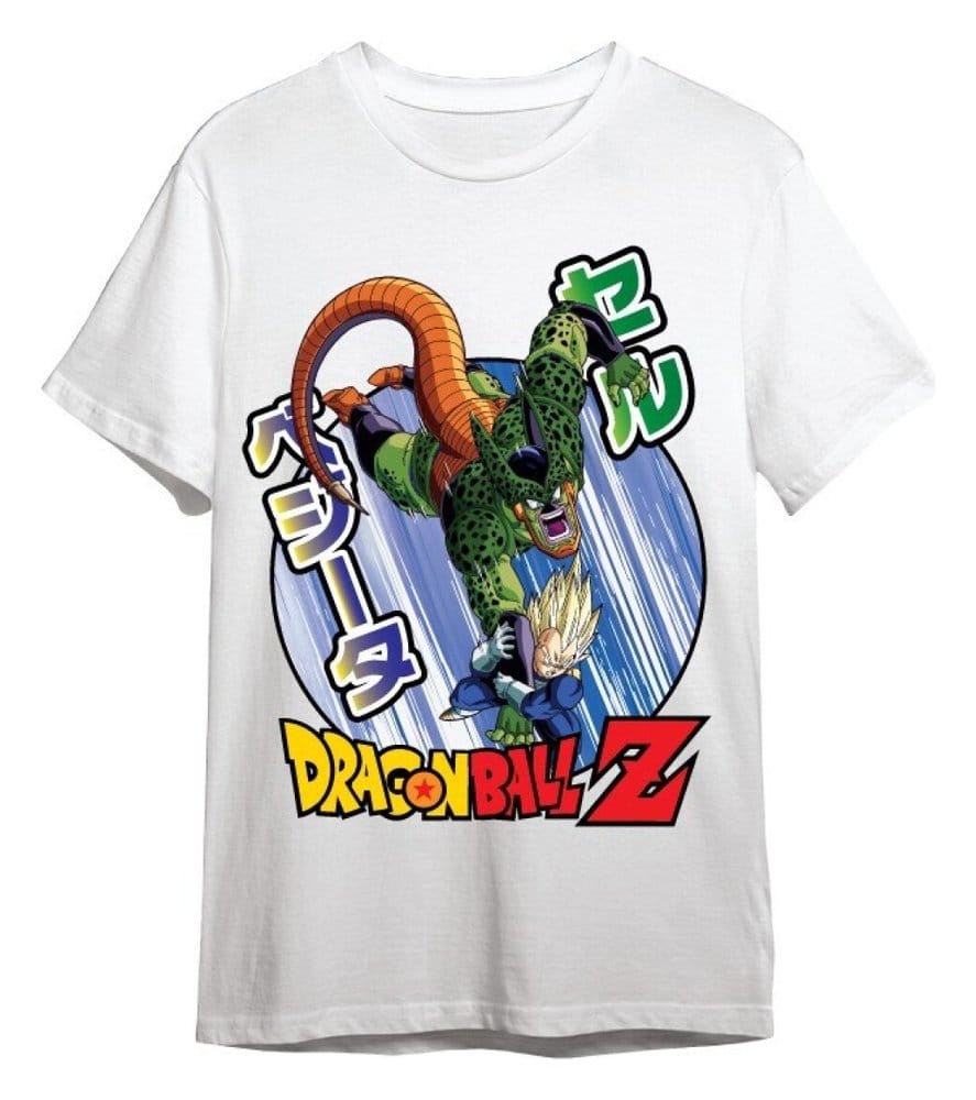Dragon Ball Z T-Shirt Vegeta / Cell Weiß Größe XXL