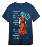Dragon Ball Super T-Shirt Goku Super Saiyan Blue Jeansblau Größe M