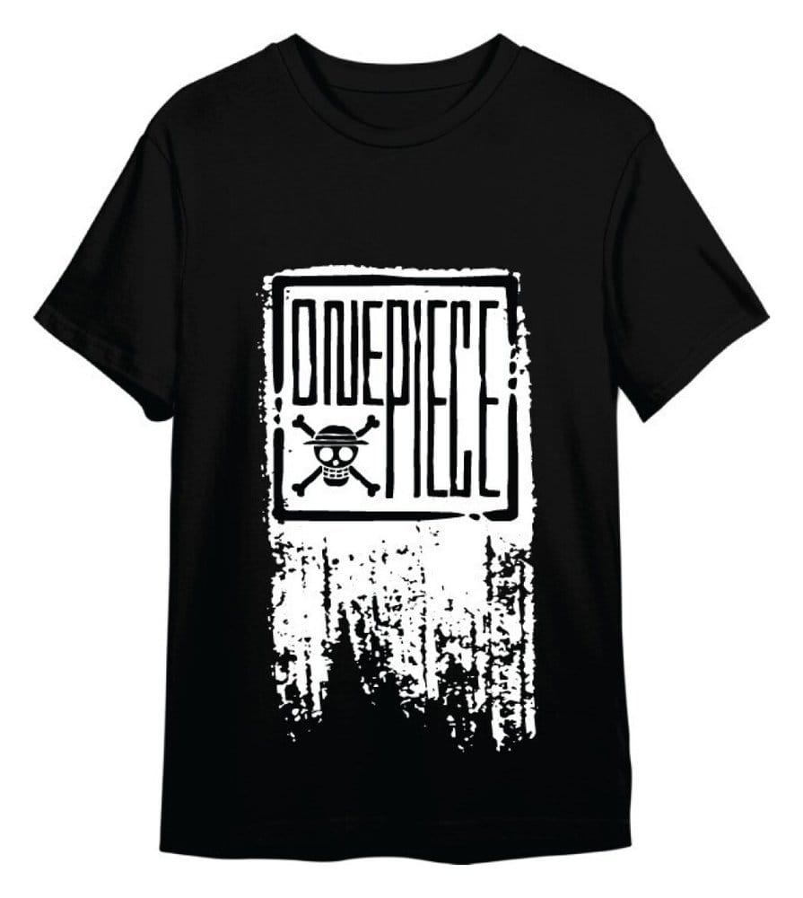 One Piece T-Shirt One Piece Logo Schwarz Größe M