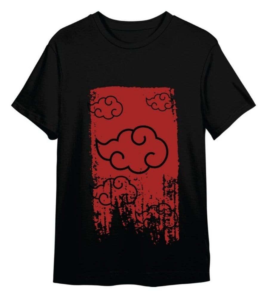 Naruto Shippuden T-Shirt Akatsuki Black Größe XL