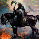 Frank Frazetta Kunstdruck Death Dealer I Rainbow Lava Holofoil 61 x 41 cm - ungerahmt