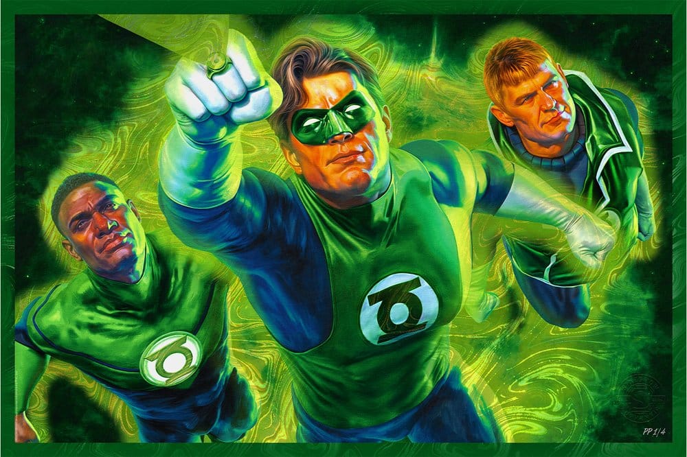 DC Comics Kunstdruck Green Lantern 61 x 41 cm - ungerahmt