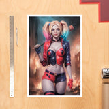 DC Comics Kunstdruck Harley Quinn 41 x 61 cm - ungerahmt