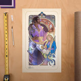 Critical Role Kunstdruck Matthew Mercer: 10th Anniversary Art Nouveau Illustrations 46 x 28 cm - ungerahmt