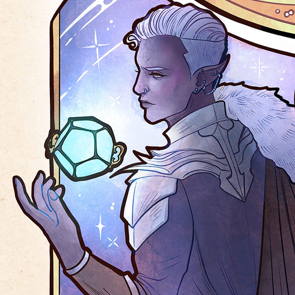 Critical Role Kunstdruck Matthew Mercer: 10th Anniversary Art Nouveau Illustrations 46 x 28 cm - ungerahmt