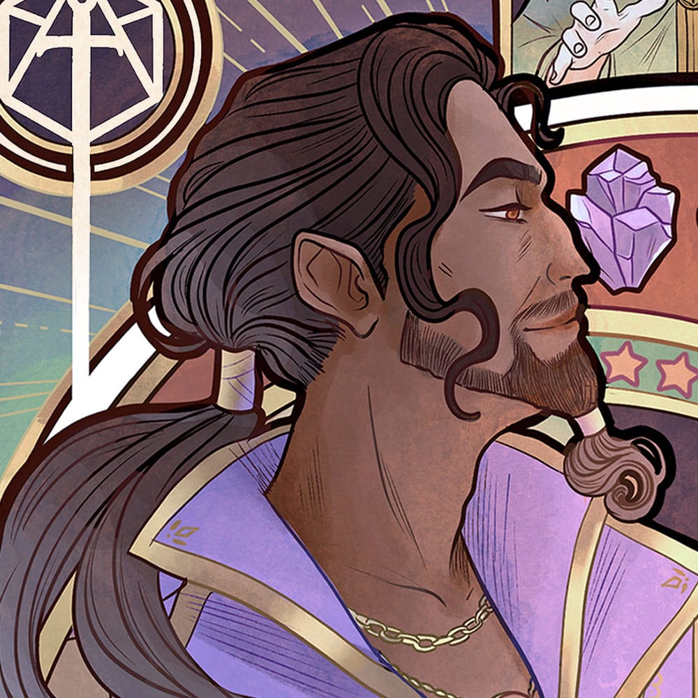 Critical Role Kunstdruck Matthew Mercer: 10th Anniversary Art Nouveau Illustrations 46 x 28 cm - ungerahmt