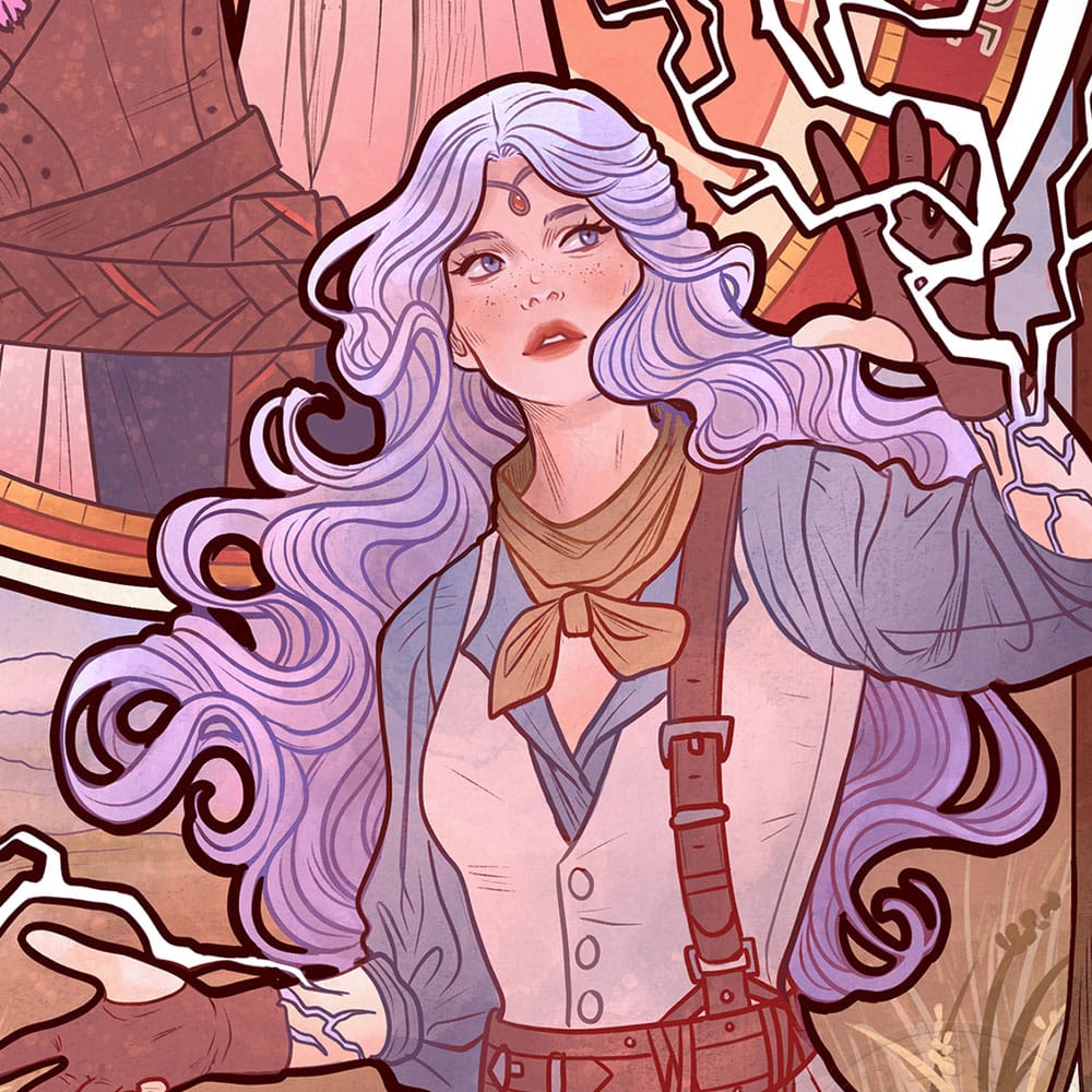Critical Role Kunstdruck Laura Bailey: 10th Anniversary Art Nouveau Illustrations 46 x 28 cm - ungerahmt