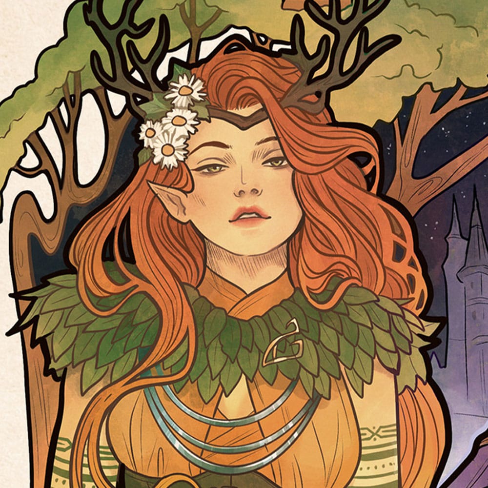 Critical Role Kunstdruck Marisha Ray: 10th Anniversary Art Nouveau Illustrations 46 x 28 cm - ungerahmt
