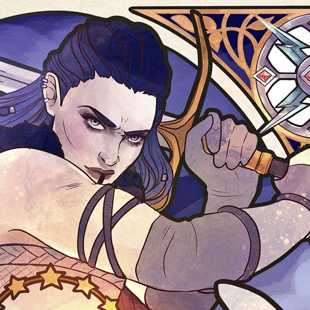 Critical Role Kunstdruck Ashley Johnson: 10th Anniversary Art Nouveau Illustrations 46 x 28 cm - ungerahmt
