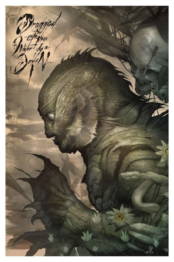 Der Schrecken vom Amazonas Kunstdruck Creature from the Black Lagoon by Dan Quintana 61 x 41 cm - ungerahmt