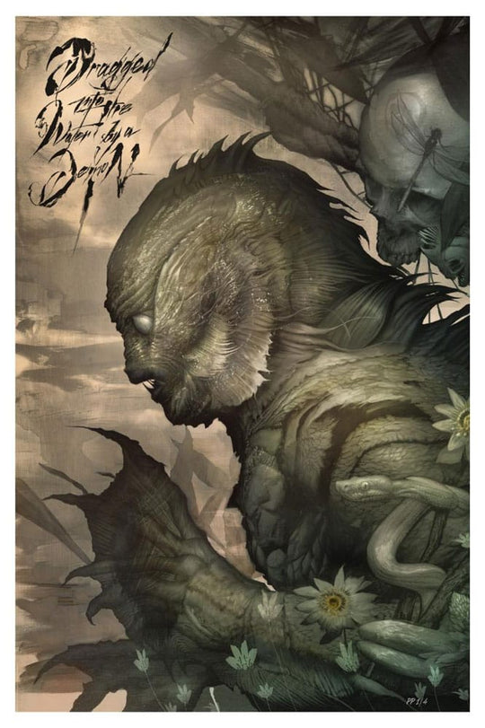 Der Schrecken vom Amazonas Kunstdruck Creature from the Black Lagoon by Dan Quintana 61 x 41 cm - ungerahmt