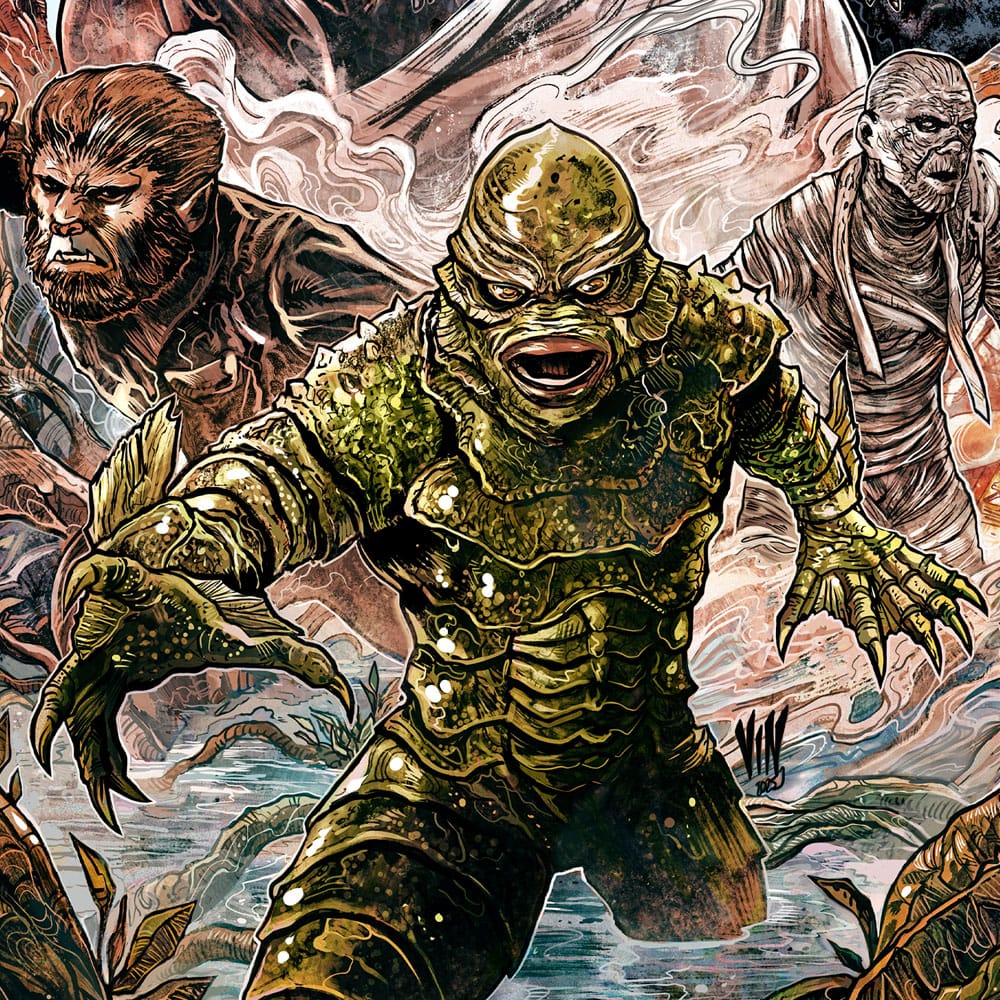 Universal Monsters Kunstdruck Universal Monsters by Vincenzo Riccardi 61 x 41 cm - ungerahmt