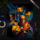 Universal Monsters Kunstdruck Collage by Chris Valentine 61 x 46 cm - ungerahmt