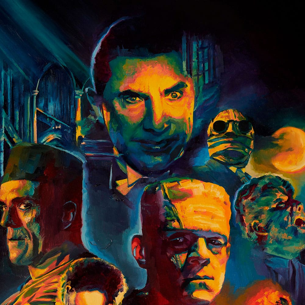 Universal Monsters Kunstdruck Collage by Chris Valentine 61 x 46 cm - ungerahmt