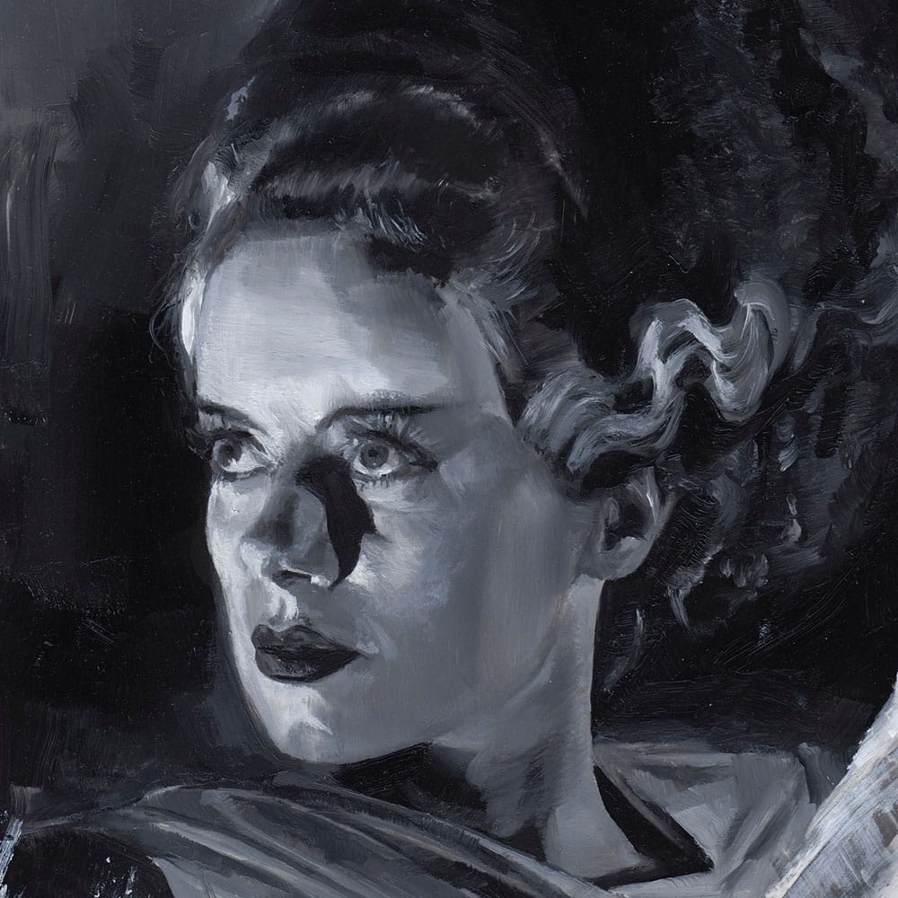 Frankensteins Braut Kunstdruck Bride of Frankenstein by Chris Valentine 41 x 31 cm - ungerahmt