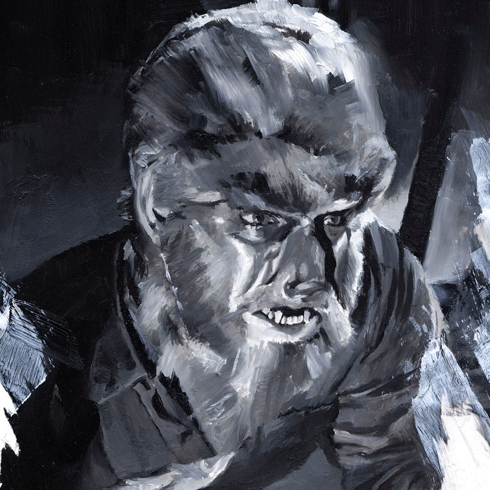 Der Wolfsmensch Kunstdruck The Wolf Man by Chris Valentine 41 x 31 cm - ungerahmt