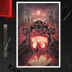 DC Comics Kunstdruck Man-Bat 41 x 61 cm - ungerahmt