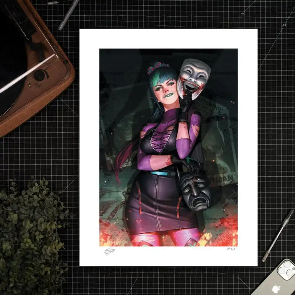 DC Comics Kunstdruck &nbsp;Punchline (The Joker 80th Anniversary 100-Page Super Spectacular #1 (2020)) 61 x 46 cm - ungerahmt