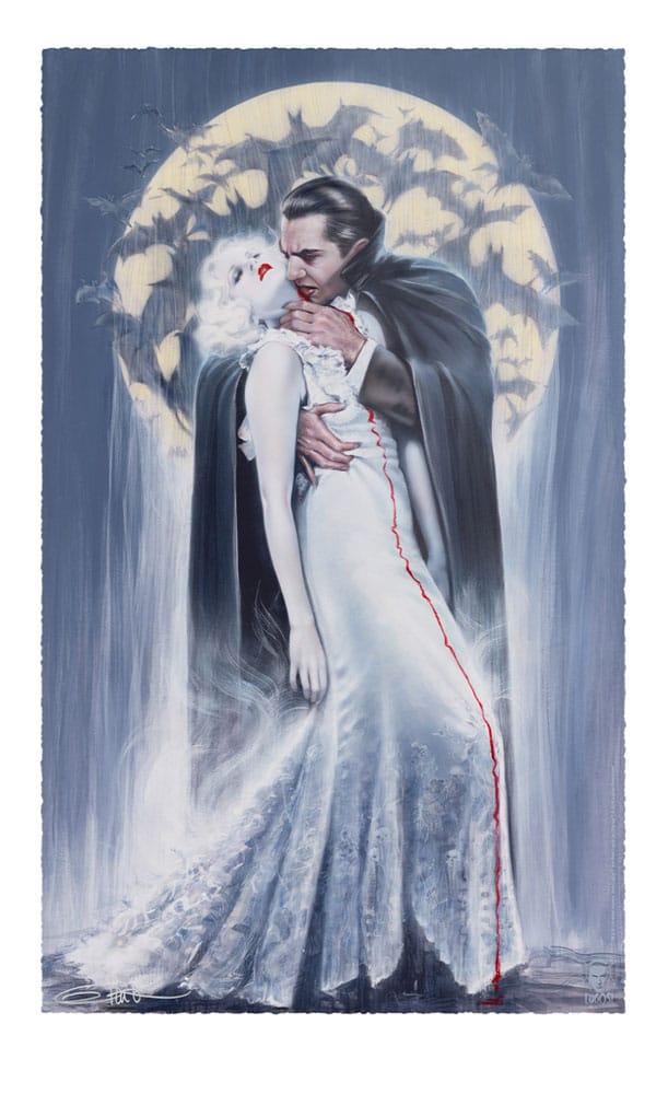 Dracula Kunstdruck The Kiss by Olivia De Berardinis 70 x 43 cm - ungerahmt