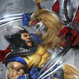 Marvel Kunstdruck Wolverine vs Omega Red 46 x 61 cm - ungerahmt