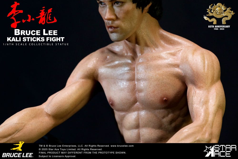 Der Mann mit der Todeskralle My Favourite Movie Statue 1/6 Bruce Lee Kali Sticks Fight Normal Basement  Version 30 cm
