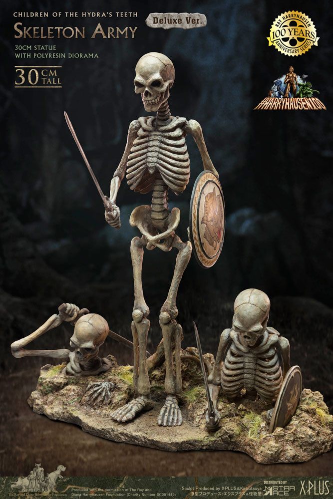 Jason und die Argonauten Gigantic Soft Vinyl Statue Ray Harryhausens Skeleton Army (Children of the Hydra's Teeth) Deluxe Ver. 32 cm