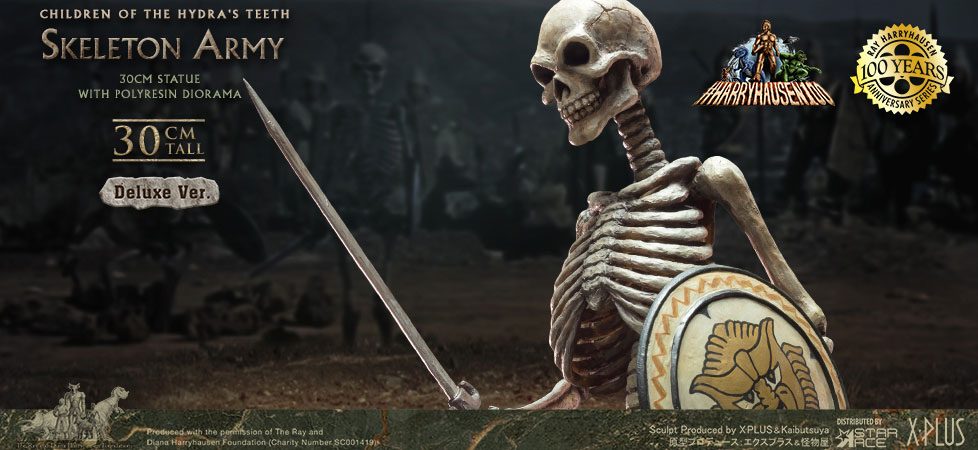 Jason und die Argonauten Gigantic Soft Vinyl Statue Ray Harryhausens Skeleton Army (Children of the Hydra's Teeth) Deluxe Ver. 32 cm