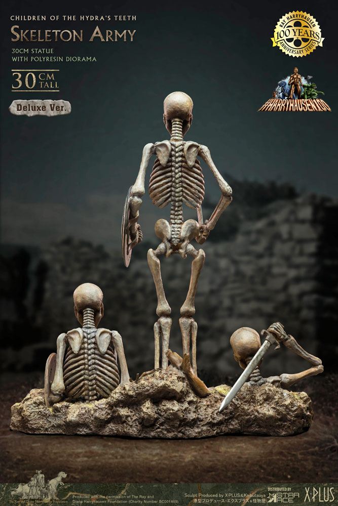Jason und die Argonauten Gigantic Soft Vinyl Statue Ray Harryhausens Skeleton Army (Children of the Hydra's Teeth) Deluxe Ver. 32 cm
