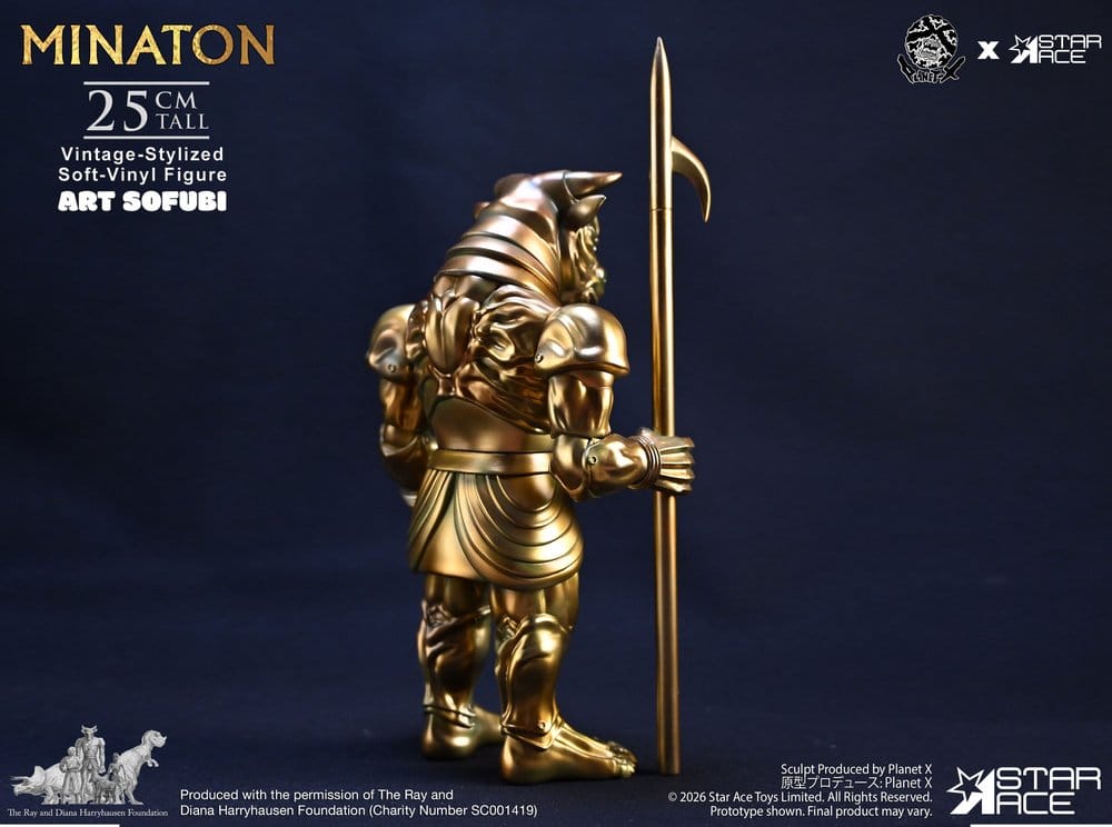 Ray Harryhausen Soft Vinyl Statue Minaton Vintage-Style 25 cm