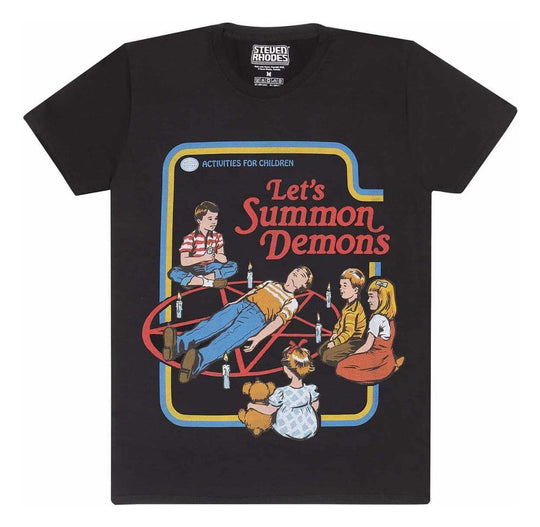 Steven Rhodes T-Shirt Lets Summon Demons Black Größe M