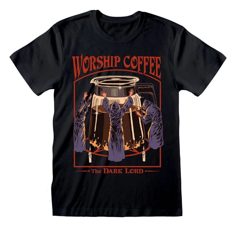 Steven Rhodes T-Shirt Worship Coffee Größe M