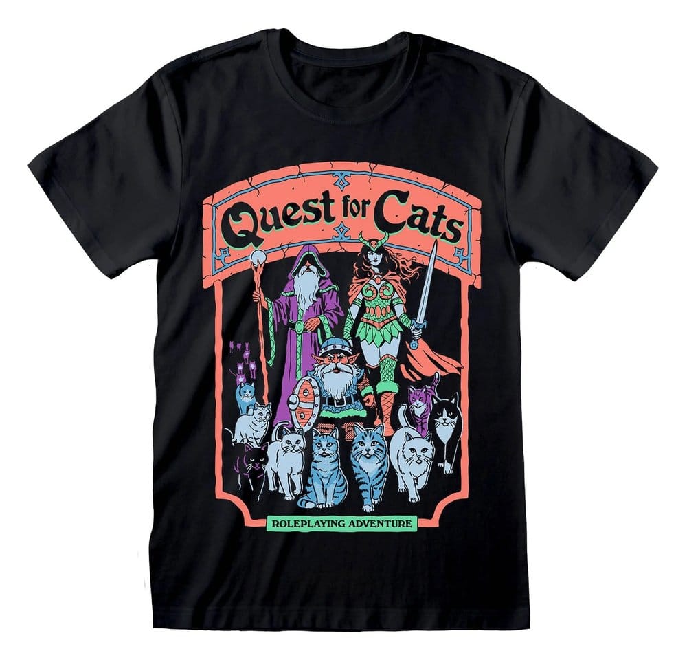 Steven Rhodes T-Shirt Quest For Cats Black Größe XXL