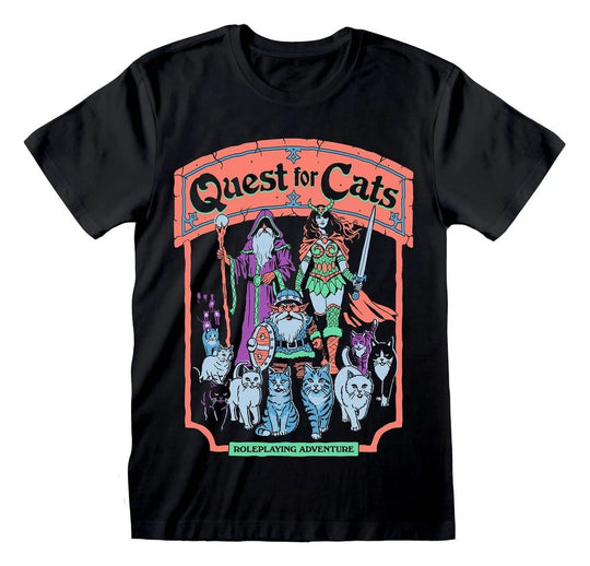 Steven Rhodes T-Shirt Quest For Cats Black Größe XXL