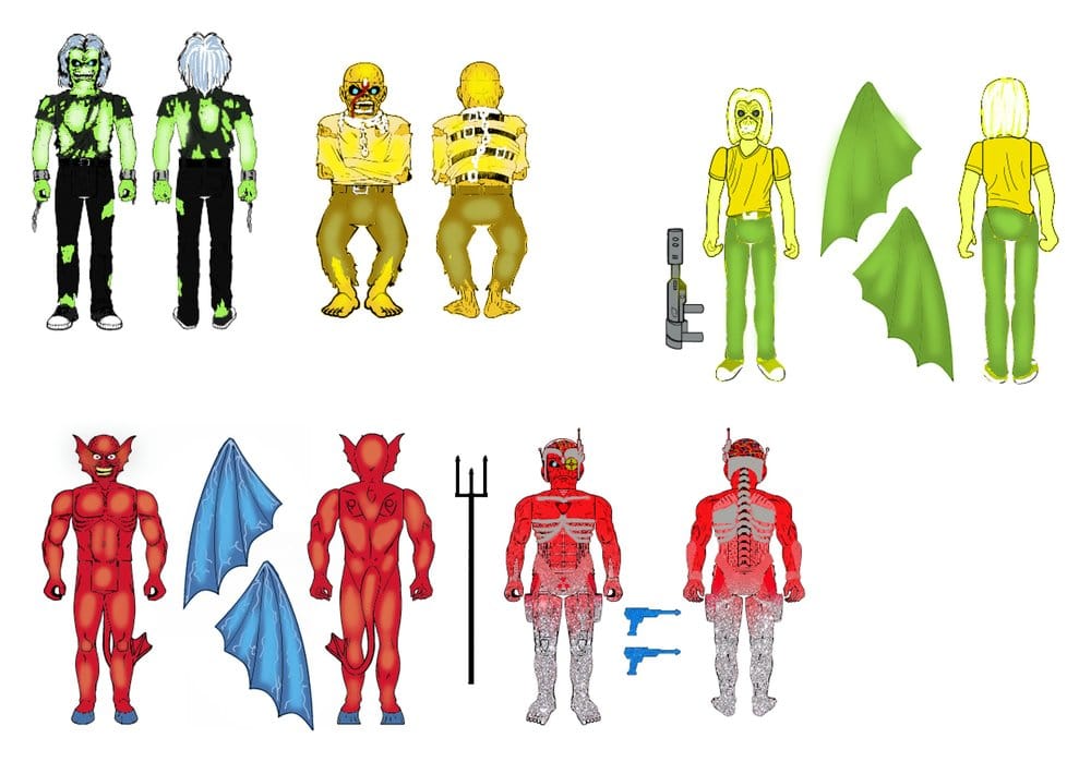 Iron Maiden ReAction Actionfiguren Wave 02 10 cm Blind Box Display (12)