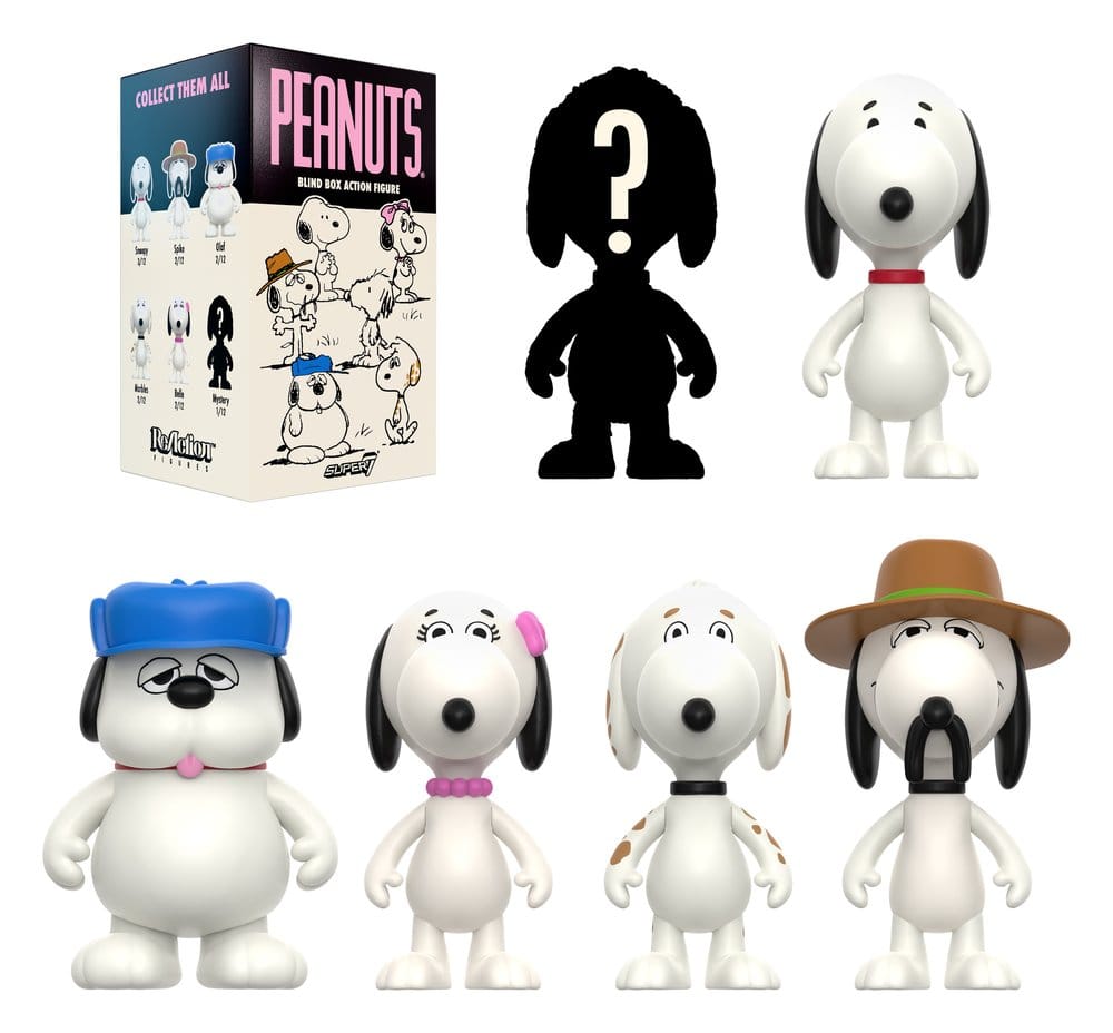 Peanuts ReAction Actionfiguren Snoopy's Siblings Wave 10 Blind Box 10 cm Display (12)